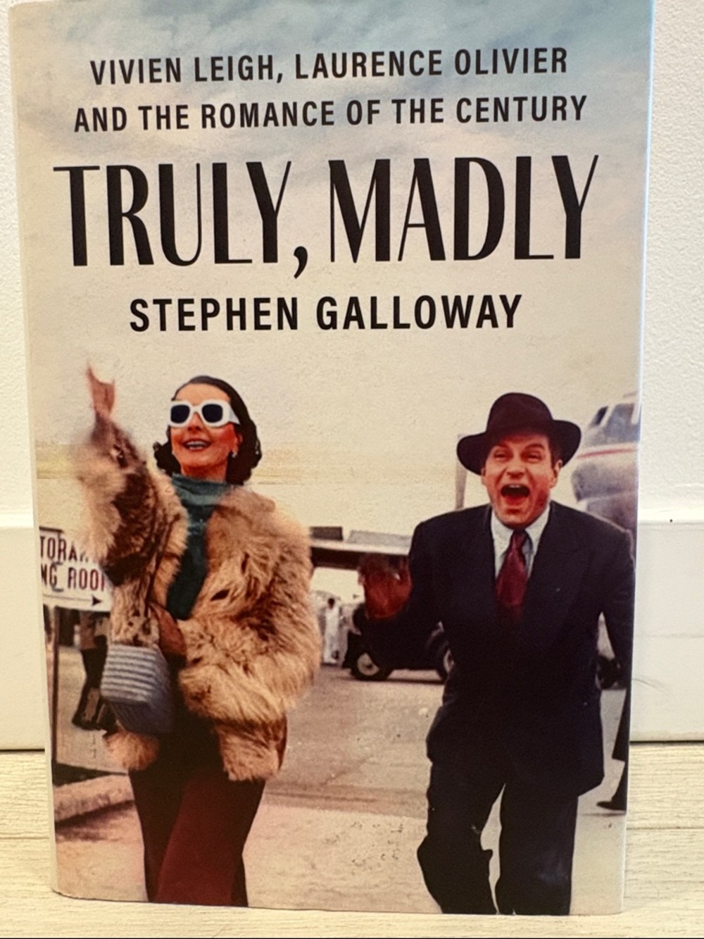 Truly, Madly by Stephen Galloway - Vintage Book Cover (Beige, Brown, Black)